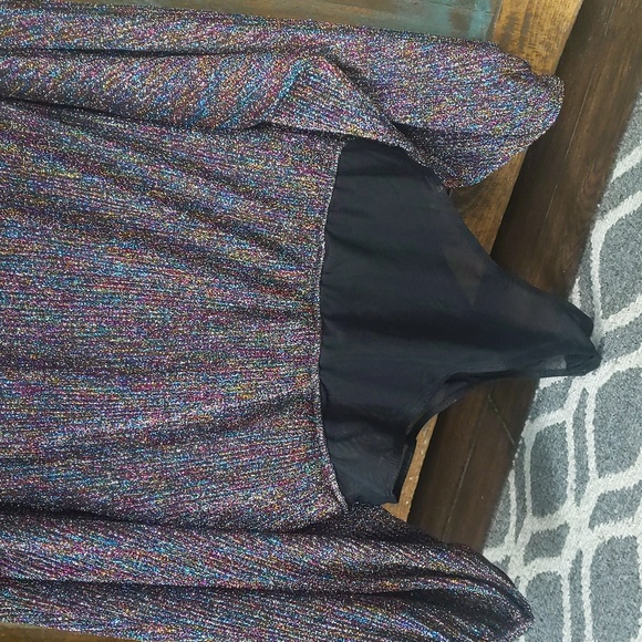 Jealous Tomato Metallic Rainbow Simmer Bodysuit - Women's Medium - Picture 6 of 6